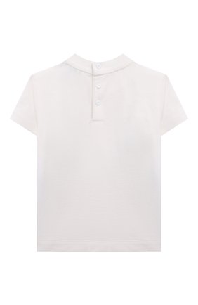 Детский хлопковая футболка EMPORIO ARMANI белого цвета, арт. 3LHT6A/1JWZZ | Фото 2