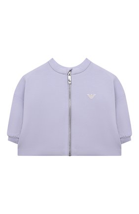 Детский комплект из толстовки и брюк EMPORIO ARMANI сиреневого цвета по цене 20500 руб., арт. 3LEV04/1JHSZ | Фото 2 Детский комплект из толстовки и брюк EMPORIO ARMANI сиреневого цвета, арт. 3LEV04/1JHSZ | Фото 2 (Кросс-КТ НВ: Костюм)