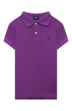 Детское хлопковое поло POLO RALPH LAUREN фиолетового цвета по цене 7555 руб., арт. 313811484 | Фото 1 Детское хлопковое поло POLO RALPH LAUREN фиолетового цвета, арт. 313811484 | Фото 1 (Рукава: Короткие; Материал внешний: Хлопок; Ростовка одежда: 12 лет | 152 см, 9 лет | 134 см, 8 лет | 128 см, 13 - 15 лет | 158 см)