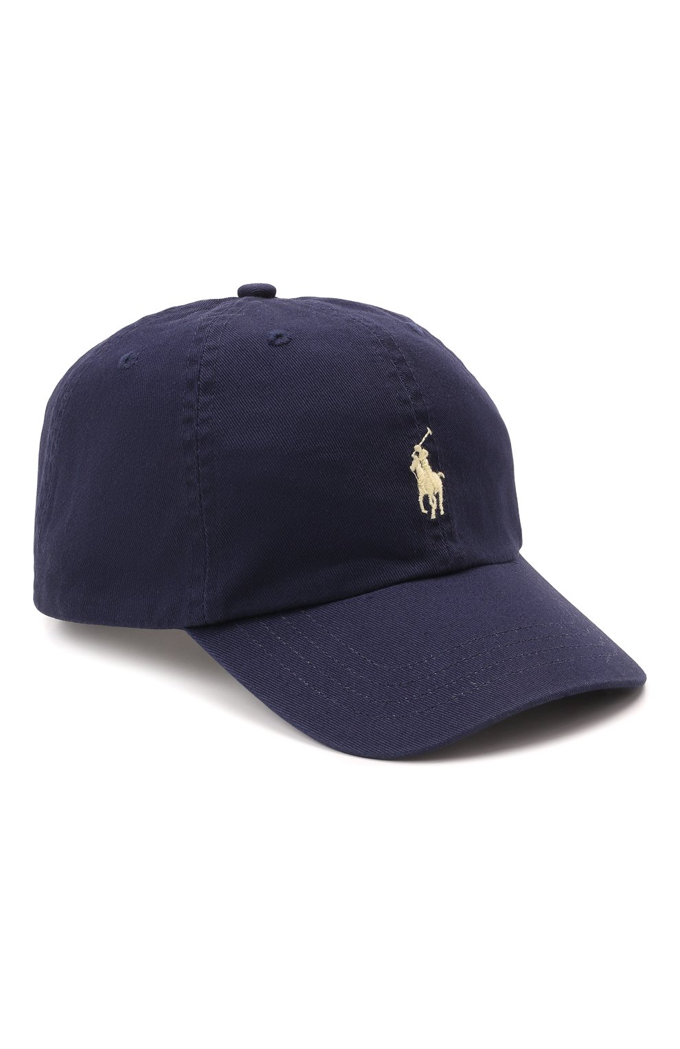 Детская хлопковая бейсболка POLO RALPH LAUREN темно-синего цвета, арт. 322552489 | Фото 1 (Материал: Текстиль, Хлопок)