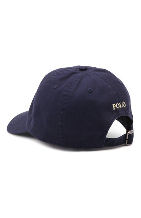Детская хлопковая бейсболка POLO RALPH LAUREN темно-синего цвета по цене 3820 руб., арт. 322552489 | Фото 2 Детская хлопковая бейсболка POLO RALPH LAUREN темно-синего цвета, арт. 322552489 | Фото 2 (Материал: Текстиль, Хлопок)