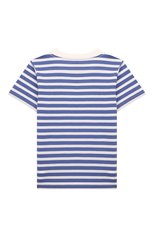 Детская хлопковая футболка POLO RALPH LAUREN голубого цвета, арт. 321861429 | Фото 2 (Рукава: Короткие; Материал внешний: Хлопок; Мальчики Кросс-КТ: Футболка-одежда)