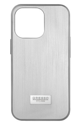 Титановый чехол м7 для iphone 13 pro GRESSO серебряного цвета, арт. GRM07TCKT13P | Фото 1 (Материал: Металл)