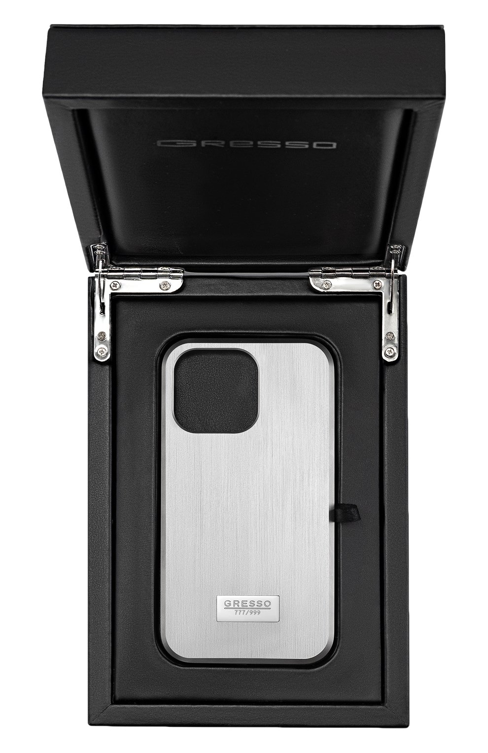 Титановый чехол м7 для iphone 13 pro GRESSO серебряного цвета, арт. GRM07TCKT13P | Фото 5 (Материал: Металл)