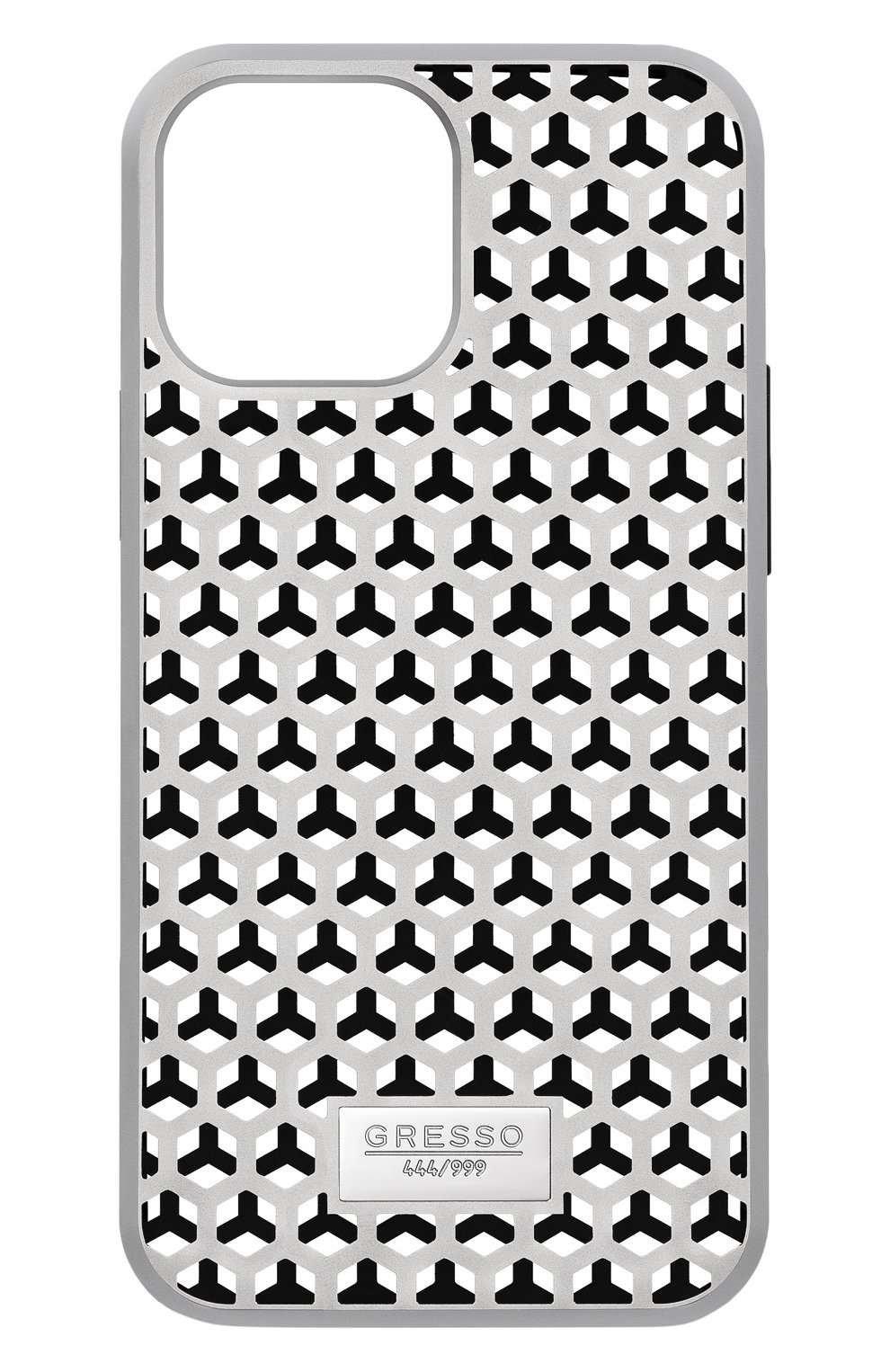 Титановый чехол м1 для iphone 13 pro GRESSO серебряного цвета, арт. GRM01TCKT13P | Фото 1 (Материал: Металл)