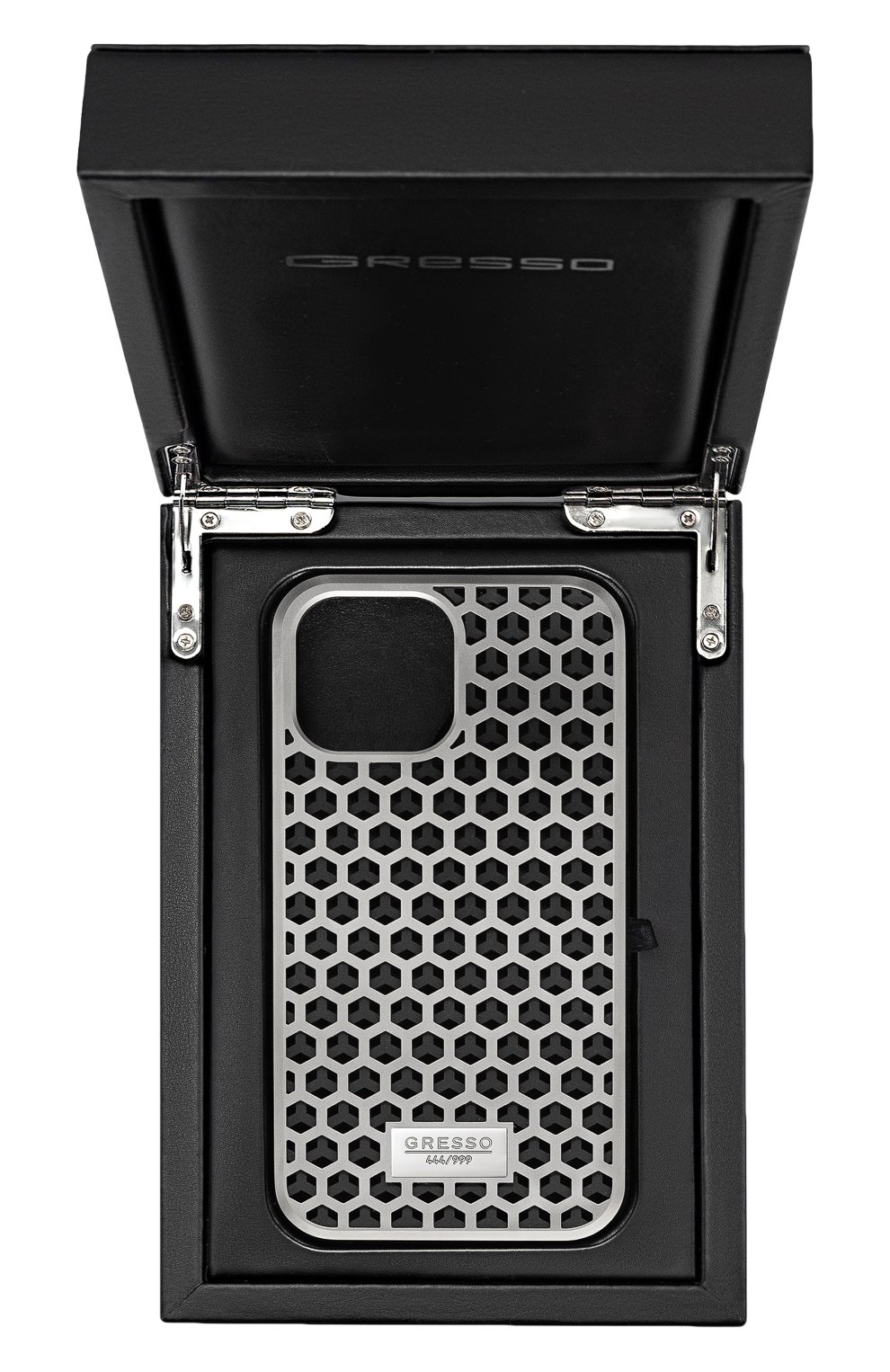 Титановый чехол м1 для iphone 13 pro GRESSO серебряного цвета, арт. GRM01TCKT13P | Фото 4 (Материал: Металл)
