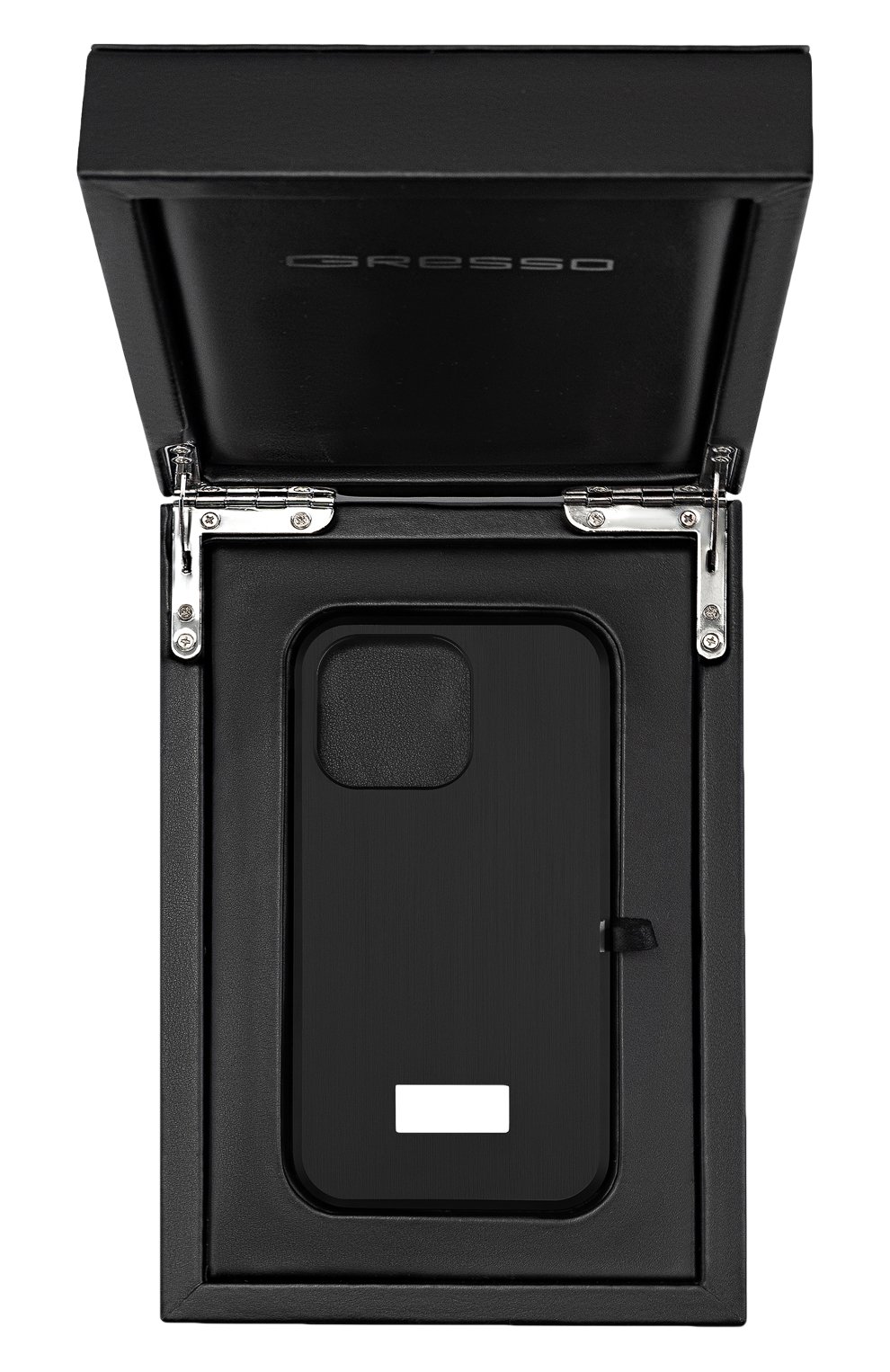 Титановый чехол м8 для iphone 13 pro GRESSO черного цвета, арт. GRM08TCKB13P | Фото 5 (Материал: Металл)