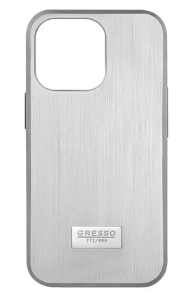 Титановый чехол м7 для iphone 13 pro max  GRESSO серебряного цвета, арт. GRM07TCKT13M | Фото 1 (Кросс-КТ: Деактивировано)