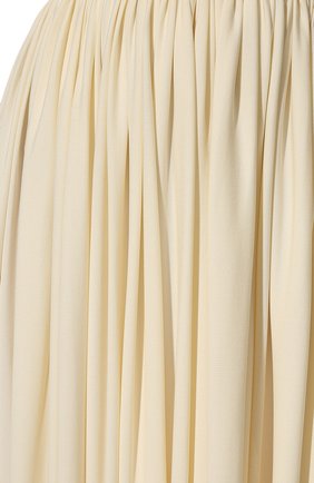 Женская юбка из вискозы KHAITE кремвого цвета, арт. 4054480/L0WELL | Фото 5 (Женское Кросс-КТ: Юбка-одежда; Материал внешний: Вискоза; Длина Ж (юбки, платья, шорты): Макси; Стили: Романтичный)