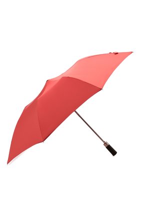 Женский складной зонт LORO PIANA кораллового цвета, арт. FAM1316 | Фото 2 (Материал: Текстиль, Металл)