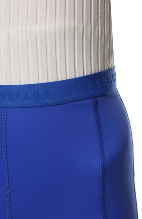 Женские леггинсы BALENCIAGA синего цвета, арт. 675333/4B5B6 | Фото 5 (Женское Кросс-КТ: Леггинсы-одежда; Длина (брюки, джинсы): Стандартные; Материал внешний: Синтетический материал; Стили: Спорт-шик)