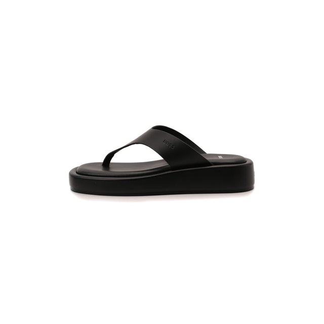 Кожаные сандалии BOSS 50470559, цвет чёрный, размер 37 - фото 4