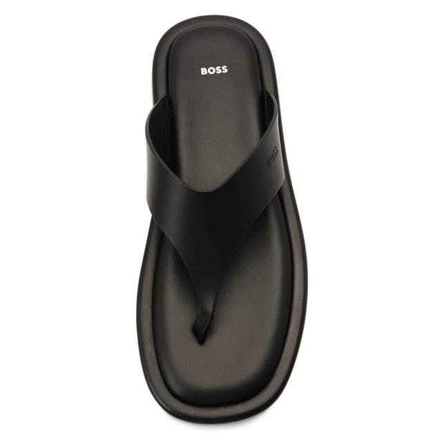 Кожаные сандалии BOSS 50470559, цвет чёрный, размер 37 - фото 6