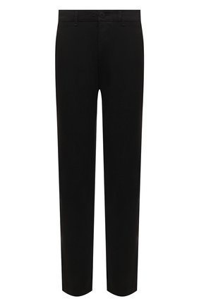 Мужские брюки TRANSIT черного цвета, арт. CFUTRQA100 | Фото 1 (Длина (брюки, джинсы): Стандартные; Материал внешний: Хлопок; Случай: Повседневный; Стили: Кэжуэл)