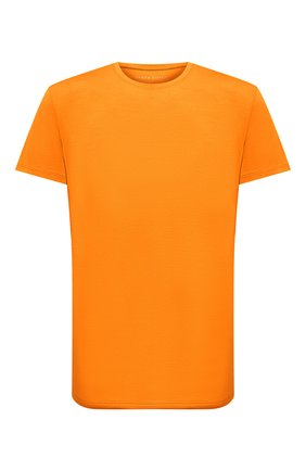 Мужская футболка DEREK ROSE оранжевого цвета, арт. 3048-BASE012 | Фото 1 (Рукава: Короткие; Материал внешний: Синтетический материал; Длина (для топов): Стандартные; Кросс-КТ: домашняя одежда)