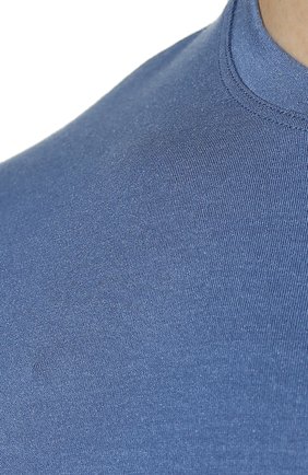 Мужская футболка DEREK ROSE голубого цвета, арт. 3048-BASE012 | Фото 5 (Кросс-КТ: домашняя одежда; Рукава: Короткие; Материал внешний: Синтетический материал; Длина (для топов): Стандартные)