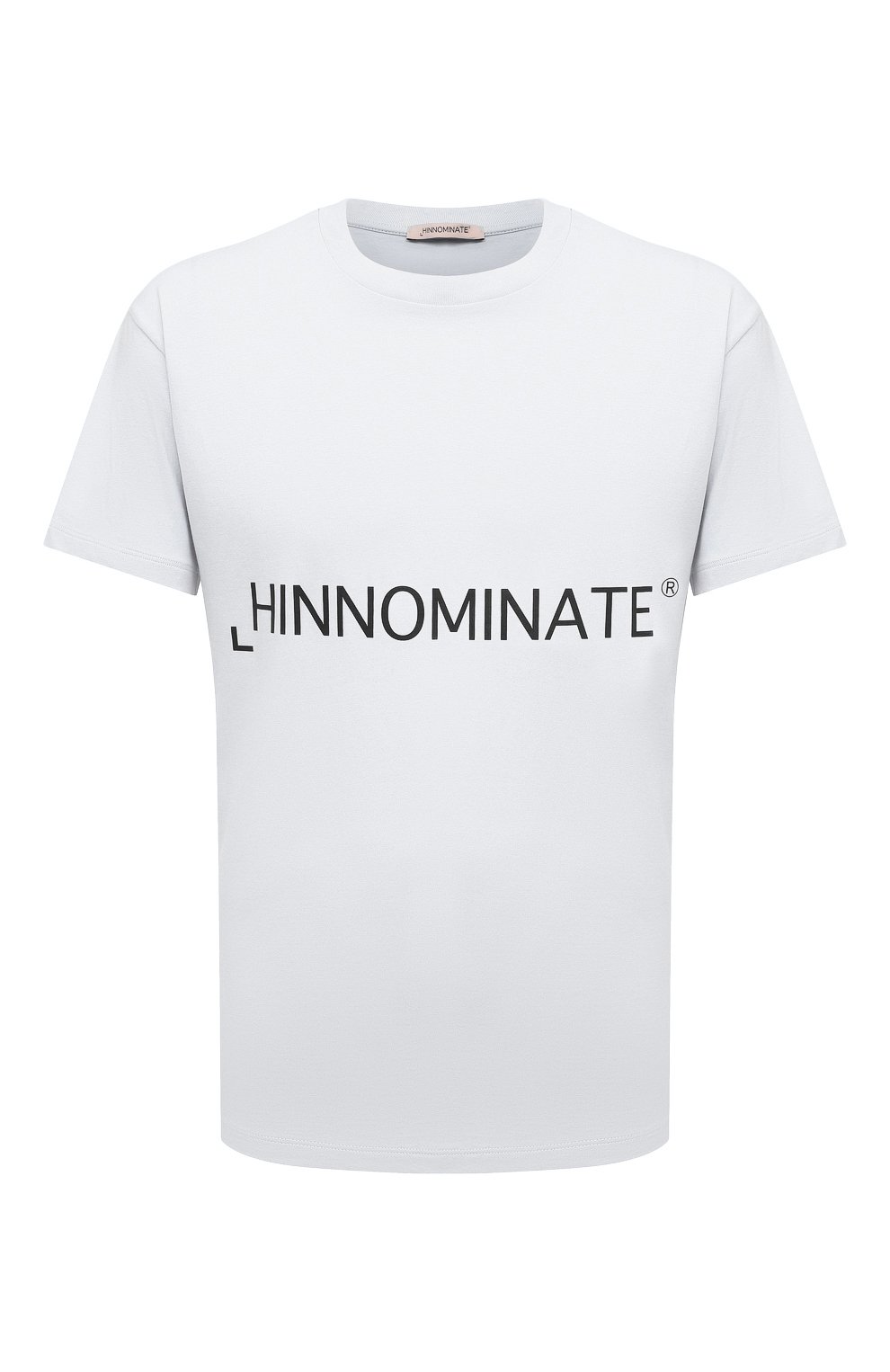 Мужская хлопковая футболка HINNOMINATE белого цвета, арт. HUS2/HNM67STMM | Фото 1 (Рукава: Короткие; Длина (для топов): Стандартные; Принт: С принтом; Материал внешний: Хлопок; Стили: Спорт-шик)