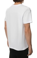 Мужская хлопковая футболка HINNOMINATE белого цвета, арт. HUS2/HNM67STMM | Фото 4 (Рукава: Короткие; Длина (для топов): Стандартные; Принт: С принтом; Материал внешний: Хлопок; Стили: Спорт-шик)