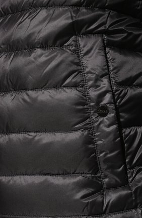 Мужской пуховый бомбер HERNO темно-серого цвета, арт. PI000830U/12020 | Фото 5 (Кросс-КТ: Куртка; Рукава: Длинные; Принт: Без принта; Материал внешний: Синтетический материал; Мужское Кросс-КТ: Куртка-верхняя одежда; Материал подклада: Синтетический материал; Длина (верхняя одежда): Короткие; Материал утеплителя: Пух и перо; Стили: Кэжуэл)