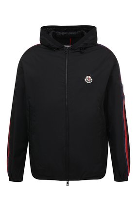 Мужская пуховая куртка necker MONCLER черного цвета, арт. H1-091-1A000-05-68352 | Фото 1 (Длина (верхняя одежда): Короткие; Рукава: Длинные; Материал утеплителя: Пух и перо; Материал подклада: Синтетический материал; Материал внешний: Синтетический материал; Кросс-КТ: Куртка; Стили: Спорт-шик; Мужское Кросс-КТ: Куртка-верхняя одежда)