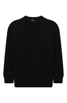 Детский хлопковый свитшот BALMAIN черного цвета по цене 29950 руб., арт. 6Q4730 | Фото 1 Детский хлопковый свитшот BALMAIN черного цвета, арт. 6Q4730 | Фото 1 (Материал внешний: Хлопок; Рукава: Длинные; Мальчики Кросс-КТ: Свитшот-одежда)