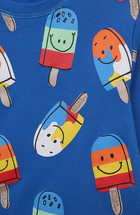 Детский комплект из свитшота и брюк STELLA MCCARTNEY синего цвета, арт. 8Q3TH0 | Фото 3