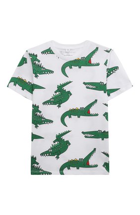 Детская хлопковая футболка STELLA MCCARTNEY белого цвета по цене 5970 руб., арт. 8Q8MG1 | Фото 1 Детская хлопковая футболка STELLA MCCARTNEY белого цвета, арт. 8Q8MG1 | Фото 1 (Материал внешний: Хлопок; Рукава: Короткие)