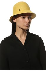 Женская соломенная шляпа tiana LORO PIANA желтого цвета, арт. FAM2432 | Фото 2 (Материал: Растительное волокно)