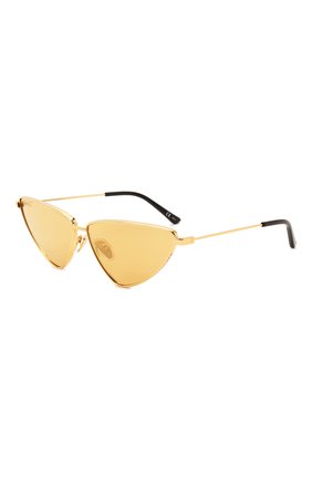 Женские солнцезащитные очки BALENCIAGA золотого цвета, арт. 681952/T0005 | Фото 1 (Тип очков: С/з; Очки форма: Cat-eye; Оптика Гендер: оптика-женское)