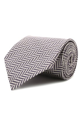 Мужской шелковый галстук TOM FORD кремвого цвета, арт. 3TF29/XTF | Фото 1 (Материал: Текстиль, Шелк; Принт: С принтом)