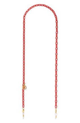Женские цепочка для очков LINDA FARROW красного цвета, арт. LFLCHAIN11C5 | Фото 1 (Тип очков: Цепочка; Оптика Гендер: оптика-женское)