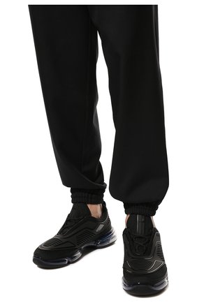 Мужские кроссовки cloudbust PRADA черного цвета, арт. 2EG298-2OD8-F0002 | Фото 3 (Материал внешний: Текстиль; Стили: Классический; Материал утеплителя: Без утеплителя)