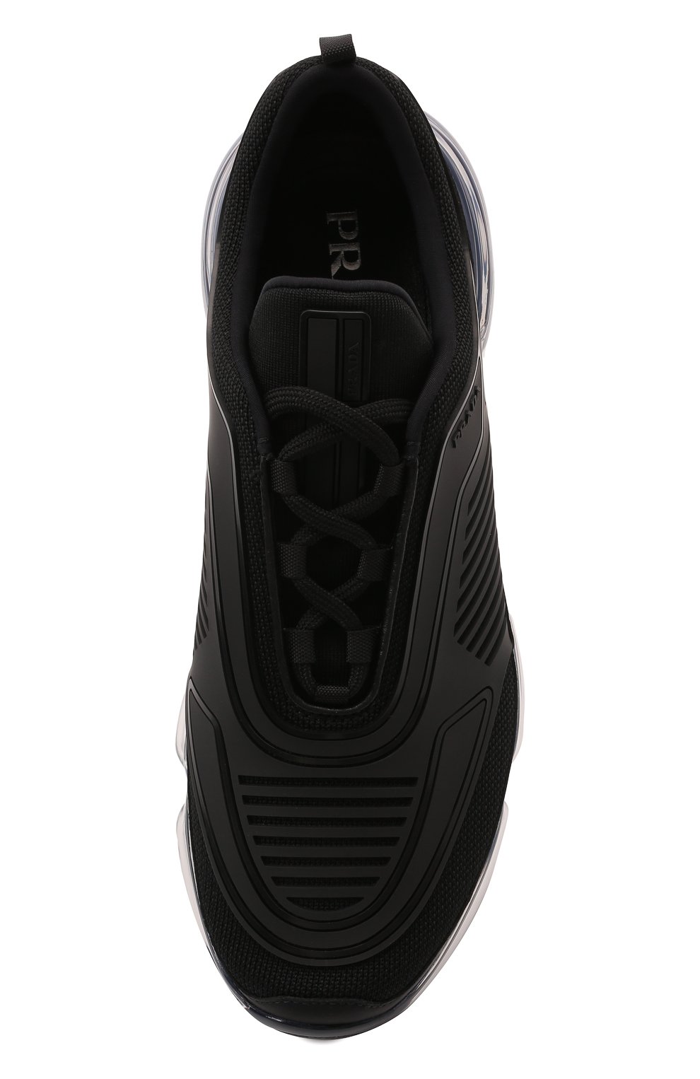 Мужские кроссовки cloudbust PRADA черного цвета, арт. 2EG298-2OD8-F0002 | Фото 6 (Материал внешний: Текстиль; Стили: Классический; Материал утеплителя: Без утеплителя)