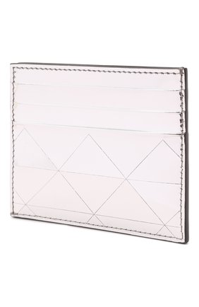 Мужской кожаный футляр для кредитных карт PRADA серебряного цвета, арт. 2MC223-2D0F-F0118 | Фото 2 (Материал: Натуральная кожа)