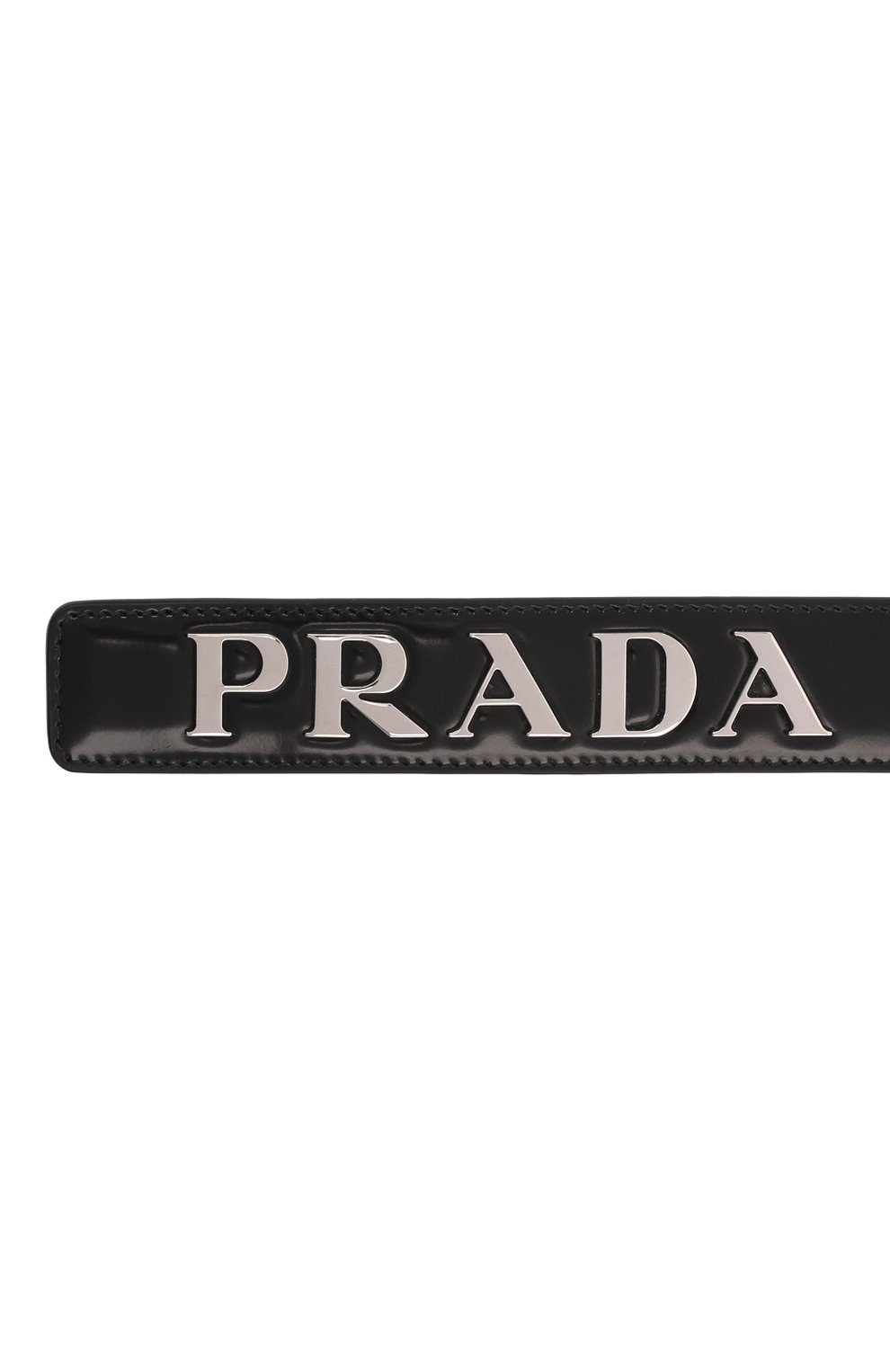 Мужской кожаный ремень PRADA черного цвета по цене 85000 руб., арт. 2CM249-ZO6-F0002 | Фото 3 Мужской кожаный ремень PRADA черного цвета, арт. 2CM249-ZO6-F0002 | Фото 3 (Случай: Повседневный; Материал: Натуральная кожа)