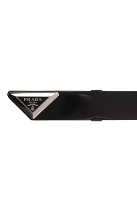 Мужской кожаный ремень PRADA черного цвета по цене 65000 руб., арт. 2CM250-ZO6-F0002 | Фото 3 Мужской кожаный ремень PRADA черного цвета, арт. 2CM250-ZO6-F0002 | Фото 3 (Случай: Повседневный; Материал: Натуральная кожа)