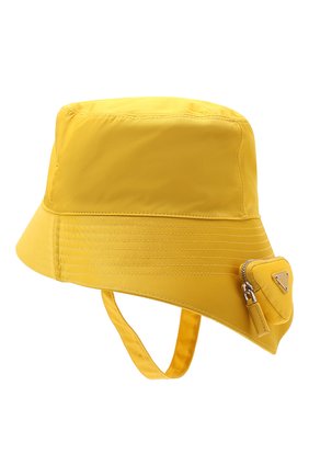 Мужская панама PRADA желтого цвета, арт. 2HC282-2DMI-F0010 | Фото 3 (Материал: Текстиль, Синтетический материал)