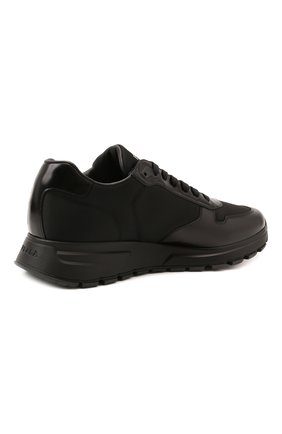 Мужские комбинированные кроссовки prax 1 PRADA черного цвета, арт. 2EE369-3LF5-F0632-G000 | Фото 5 (Материал внешний: Текстиль; Стили: Классический; Материал утеплителя: Без утеплителя)