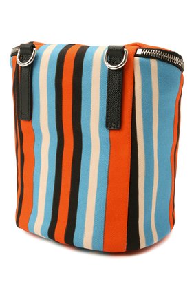 Мужская текстильная сумка PRADA разноцветного цвета, арт. 2VH147-2D0Z-F0049-OOO | Фото 4 (Размер: mini; Ремень/цепочка: На ремешке; Материал: Текстиль)