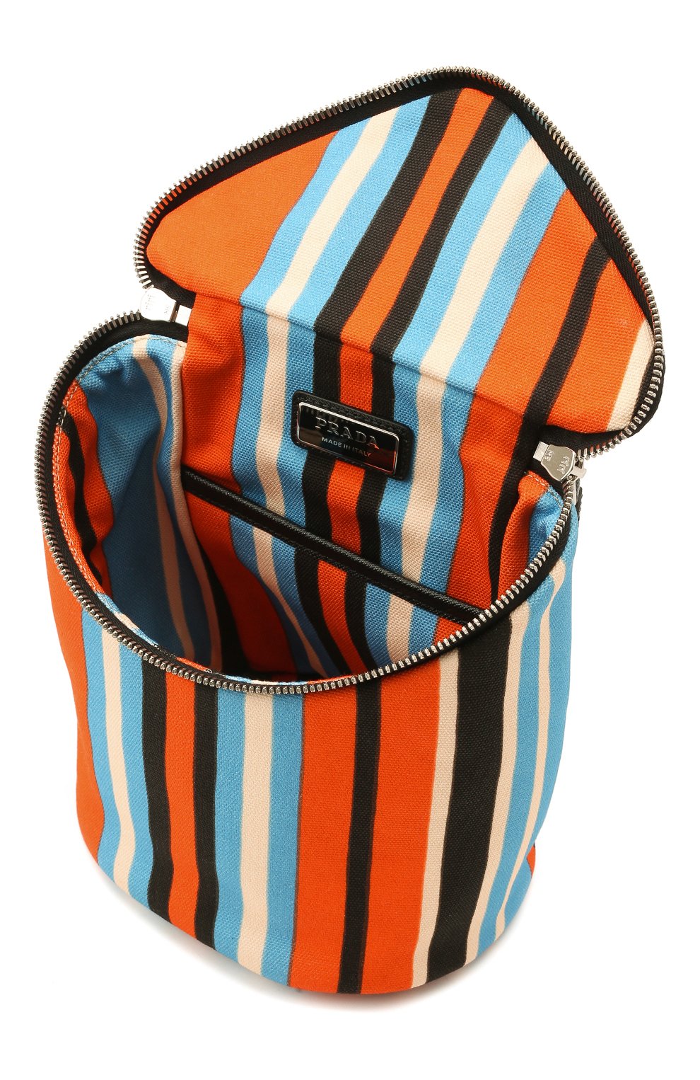 Мужская текстильная сумка PRADA разноцветного цвета, арт. 2VH147-2D0Z-F0049-OOO | Фото 5 (Размер: mini; Ремень/цепочка: На ремешке; Материал: Текстиль)