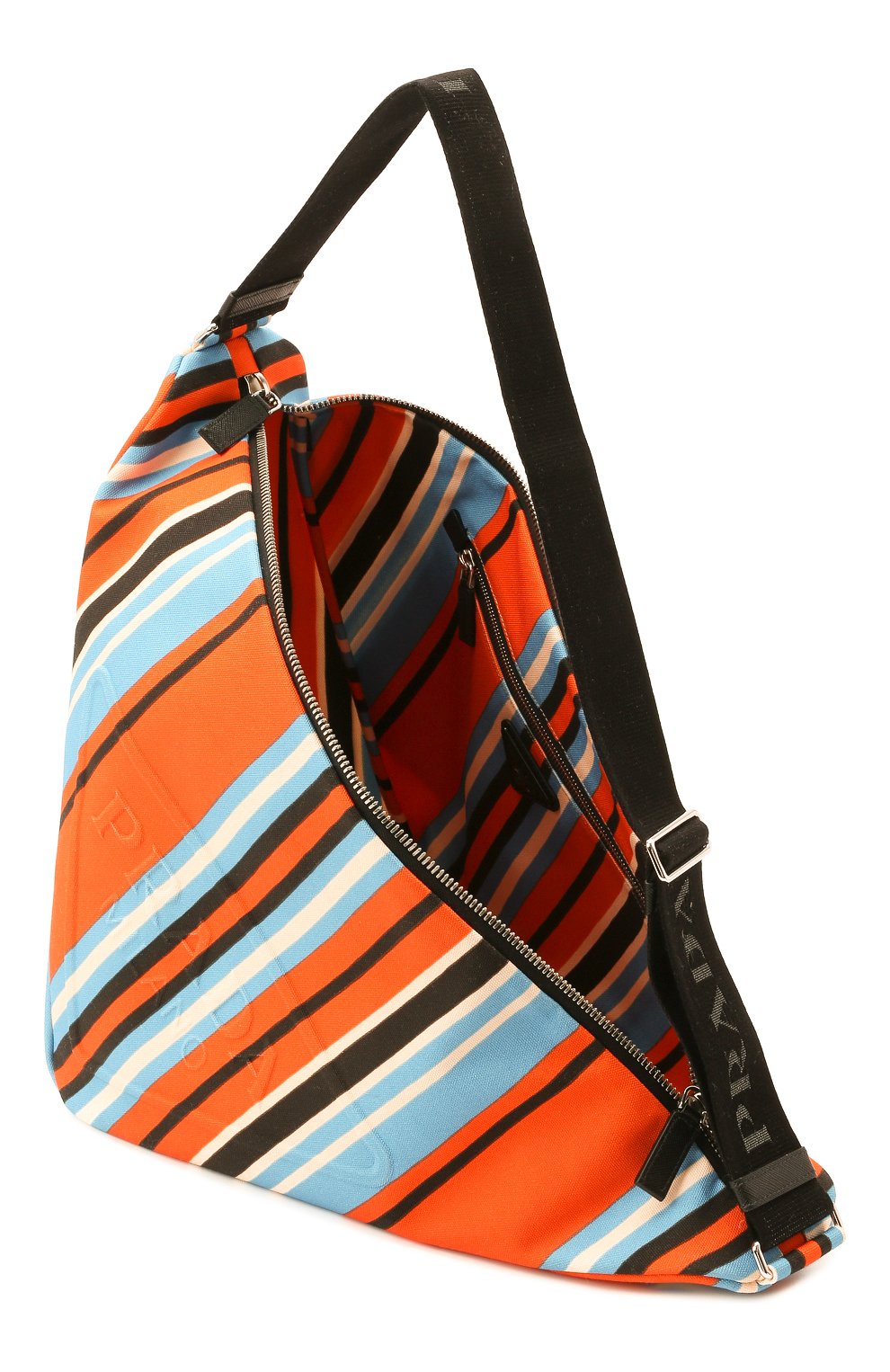 Мужская текстильная сумка PRADA разноцветного цвета, арт. 2VY007-2D0Z-F0049-OLO | Фото 5 (Материал: Текстиль; Размер: large)