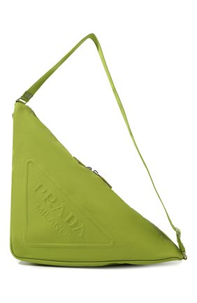 Мужская текстильная сумка PRADA зеленого цвета, арт. 2VY007-010-F0613-OLO | Фото 1 (Материал: Текстиль; Размер: large)