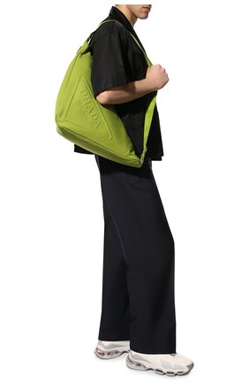 Мужская текстильная сумка PRADA зеленого цвета, арт. 2VY007-010-F0613-OLO | Фото 7 (Материал: Текстиль; Размер: large)