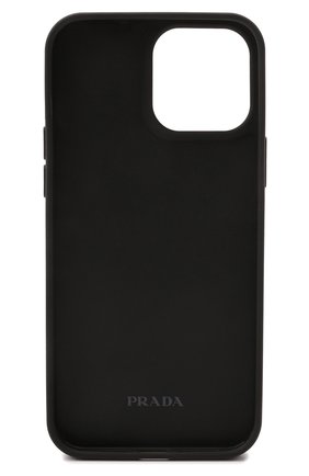 Кожаный чехол для iphone 13 pro max PRADA черного цвета по цене 0 руб., арт. 2ZH150-QHH-F0002 | Фото 2 Кожаный чехол для iphone 13 pro max PRADA черного цвета, арт. 2ZH150-QHH-F0002 | Фото 2 (Материал: Натуральная кожа; Женское Кросс-КТ: Замша и кожа)