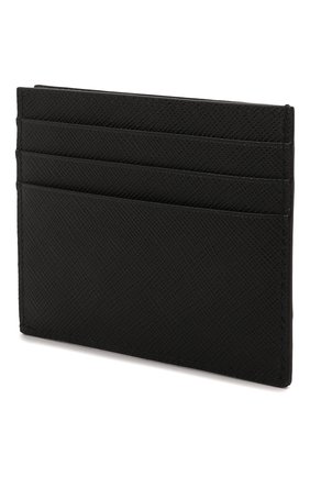 Мужской кожаный футляр для кредитных карт PRADA черного цвета, арт. 2MC223-2D1Q-F0002 | Фото 2 (Материал: Натуральная кожа)