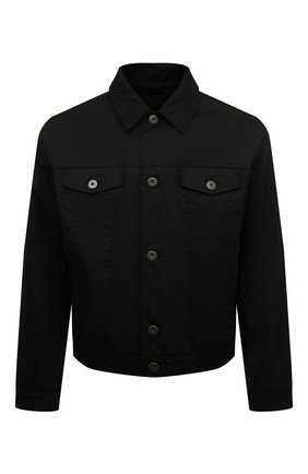 Мужская куртка PRADA черного цвета, арт. SGB991-1WQ8-F0002-221 | Фото 1 (Длина (верхняя одежда): Короткие; Материал внешний: Синтетический материал; Рукава: Длинные; Кросс-КТ: Куртка, Ветровка; Стили: Кэжуэл)