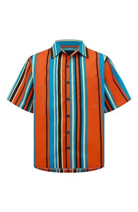 Мужская хлопковая рубашка PRADA разноцветного цвета по цене 100000 руб., арт. UCS339-10P3-F0049-211 | Фото 1
