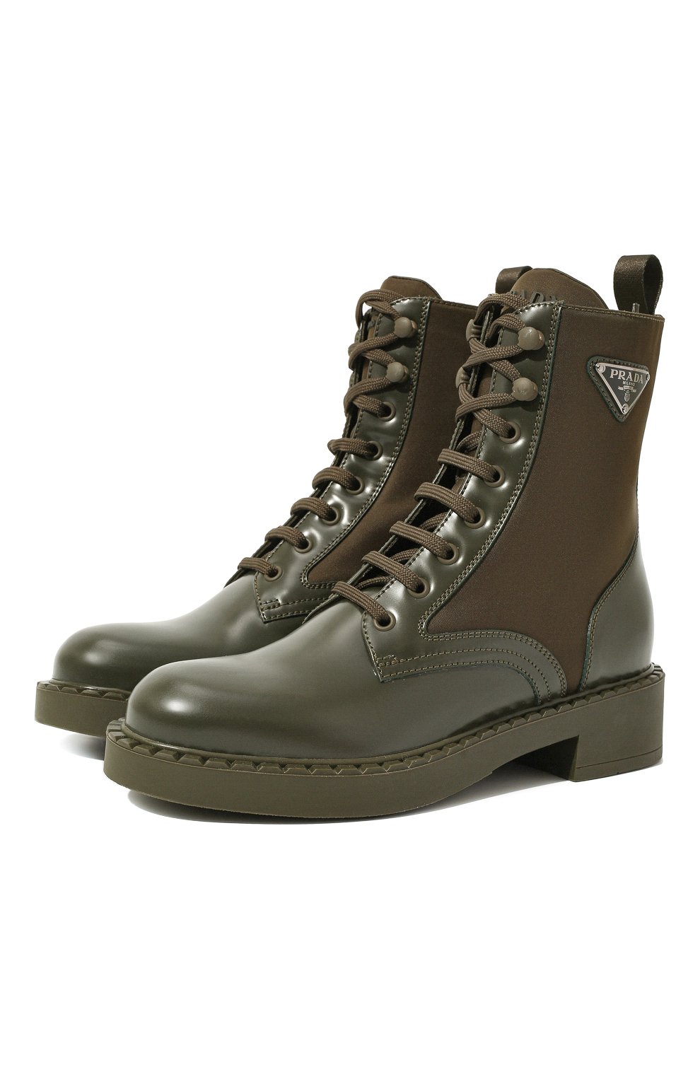 Комбинированные ботинки Prada 1T782M-3LF7-F0161-B050