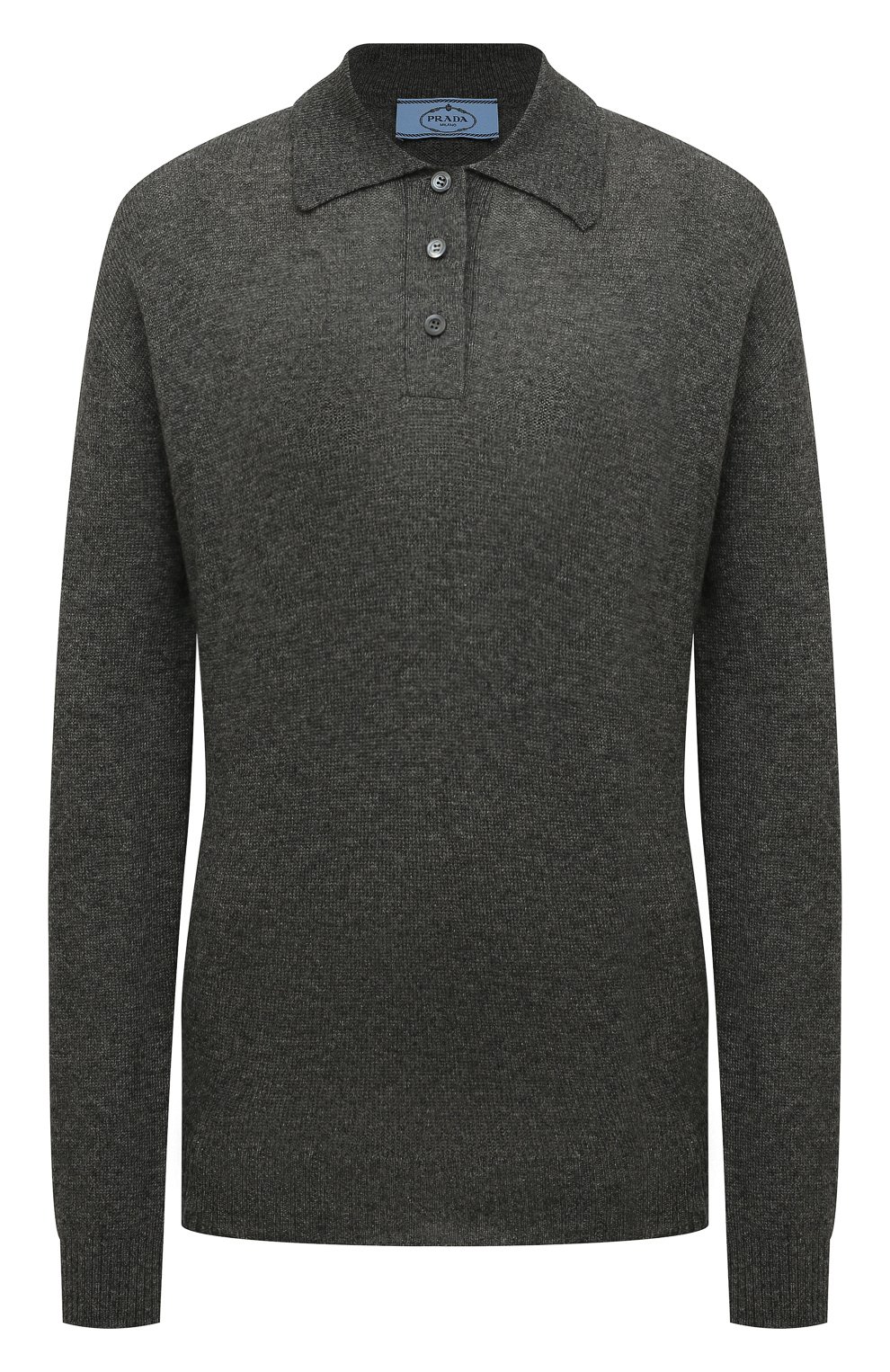 Кашемировый пуловер-поло Prada P24Q1P-100H-F0480-221
