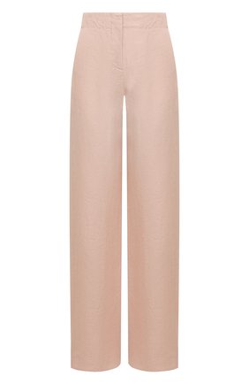 Женские льняные брюки GIORGIO ARMANI светло-розового цвета по цене 96650 руб., арт. 2SHPP0MT/T036J | Фото 1 Женские льняные брюки GIORGIO ARMANI светло-розового цвета, арт. 2SHPP0MT/T036J | Фото 1 (Длина (брюки, джинсы): Стандартные; Материал внешний: Лен; Женское Кросс-КТ: Брюки-одежда; Силуэт Ж (брюки и джинсы): Прямые; Стили: Кэжуэл)